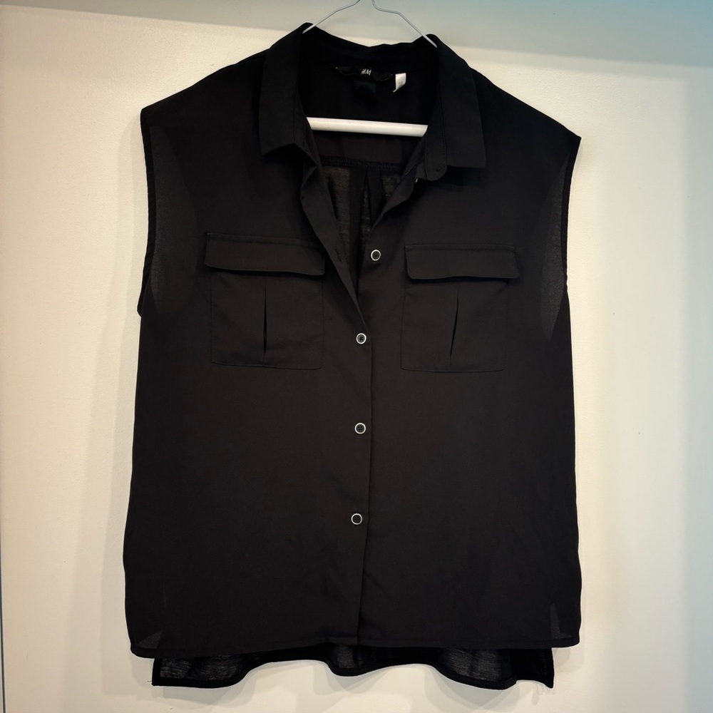 H&M Black Sleeveless Top